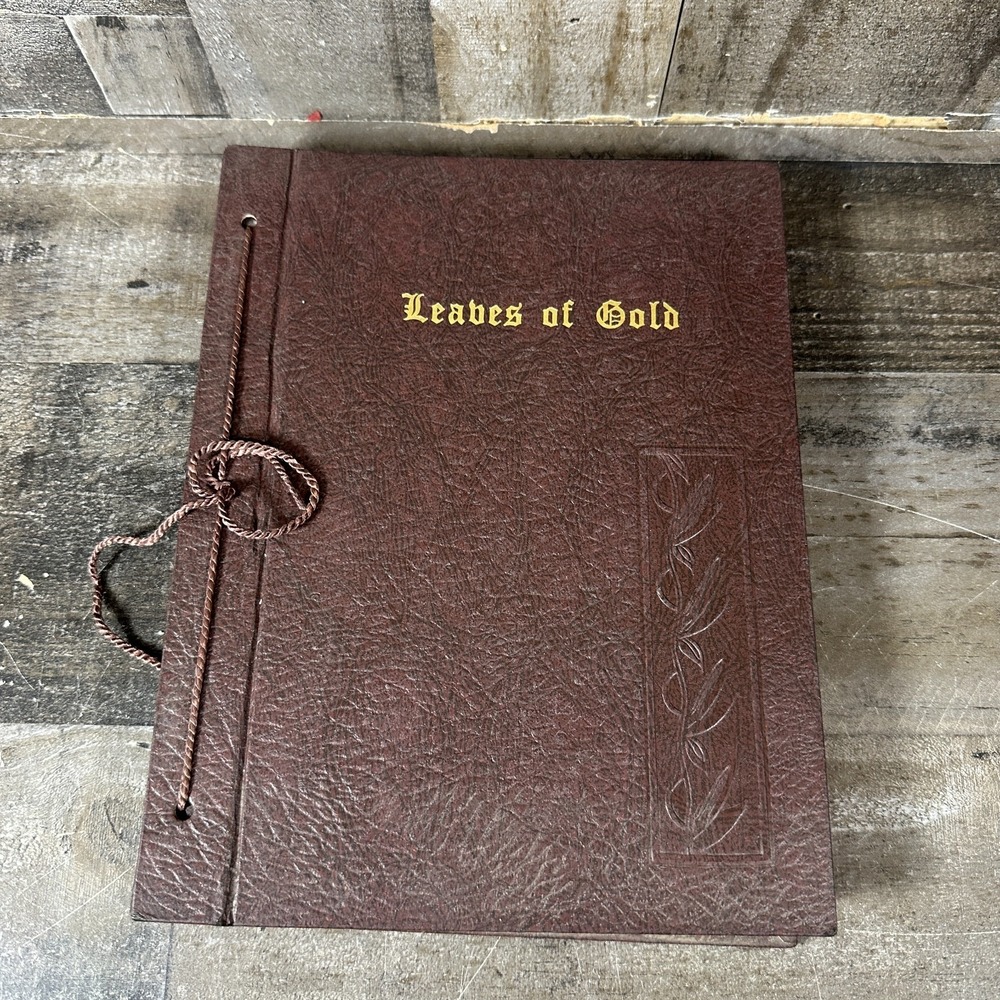 Vintage Leaves of Gold, An Anthology of Prayers Memorable Phrases 1948 HC